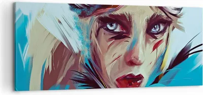 Produktbild von Bild auf Leinwand - Leinwandbild - Einteilig - Stück Modern Frau - 120x50cm - Wand Bild - Wanddeko - Wandbilder - Leinwanddruck - Bilder - Wanddekoration - Leinwand bilder - Wandbild - AB120x50-4650
