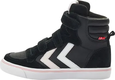 Produktbild von Hummel Stadil Leather JR Kinder Schuhe Sneaker schwarz/rosa/weiss 201967-2001, Schuhgröße:28 EU