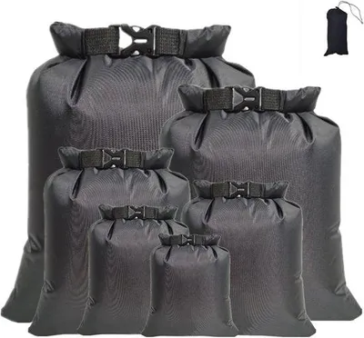 Image de Lot de sacs étanches et imperméables en 6 tailles pour les activités d'aventure