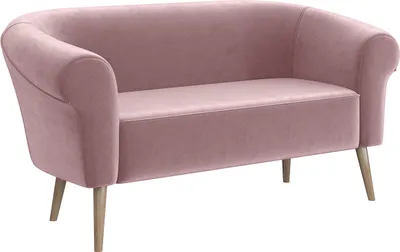 Produktbild von MEBLINI Mini Sofa 2-Sitzer für Wohnzimmer - Mini Lounge für zwei Personen - Küchensofa - Sofa Klein - EMILIA - 2 - Rosa Samt