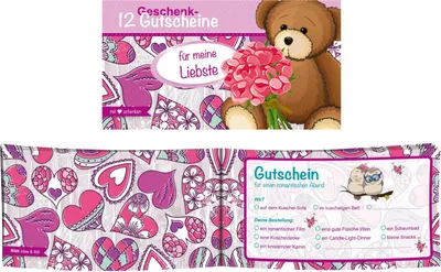 Produktbild von Gutscheinheft / "12 Gutscheine für meine liebste"