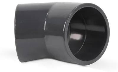 Produktbild von Winkel 45° I Ø 75 mm | Klebemuffen | PN16 | Grau