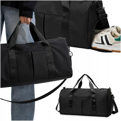 Produktbild von MEMFLOW Sporttasche 40L Reisetasche Trainingstasche mit Schuhfach Schwarz