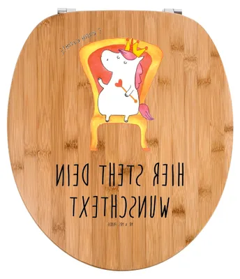 Produktbild von Personalisierter Klodeckel Einhorn Prinzessin - Individuelle Geschenke, personalisierter WC Deckel, Monat, Geschenk, Geburtstagsgeschenk, Geburtstag, Klobrille, Toilettendeckel