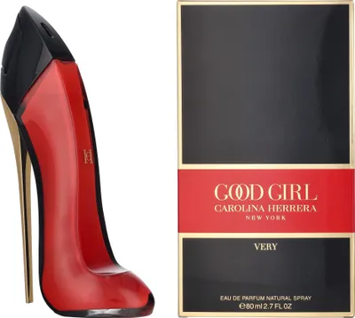 Produktbild von Carolina Herrera Very Good Girl, Frauen, 80 ml, Nicht nachfüllbare Flasche, Litschibaum, Rote Johannisbeere, Lilie, Rose, Vanille, Vetiver