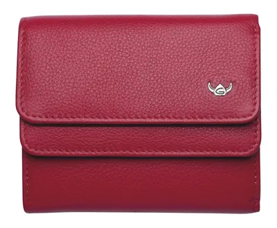 Image de Golden Head porte-monnaie Madrid RFID Protect Billfold Coin Wallet With Front Flap Snap Closure Red rouge