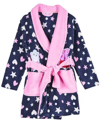 Produktbild von Kinder Bademantel Peppa Pig Blau-Rosa 98 cm