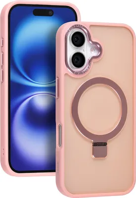 Immagine prodotto di Custodia posteriore TUNIQ per iPhone 16 - Magsafe - silicone - Rosa