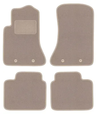 Produktbild von Velours-Fußmatten für Opel Omega B 1994-2003 (Limousine/Kombi) – 4-tlg, Beige, passgenau – Wielganizator LUX