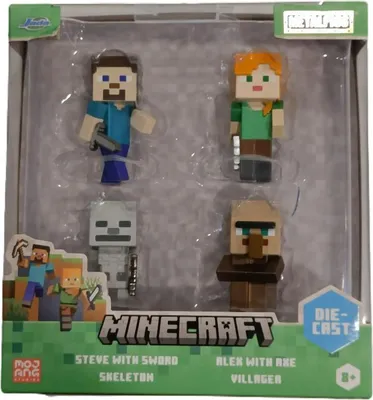 Productafbeelding van Jada Minecraft-figuren, 2,5 inch, set van 4
