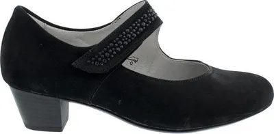 Produktbild von Waldläufer Hilaria Pumps, Nubuk, schwarz, Weite H, Klettverschluss 358311-162-001 38 1/2