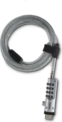 Produktbild von Hama Laptopschloss USB, Zahlenschloss, 4-stellig