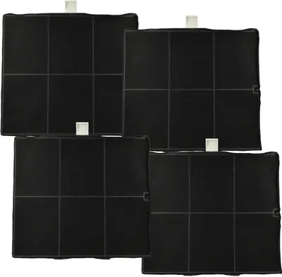 Produktbild von vhbw 4x Aktivkohlefilter kompatibel mit Vorwerk LZ2VWA1, LZ2VWA2 Dunstabzugshaube - 25,5 x 22,5 x 2,3 cm