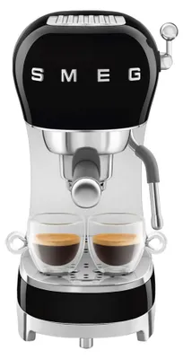 Produktbild von SMEG Espresso-Kaffeemaschine 50s Style ECF02BLEU, schwarz