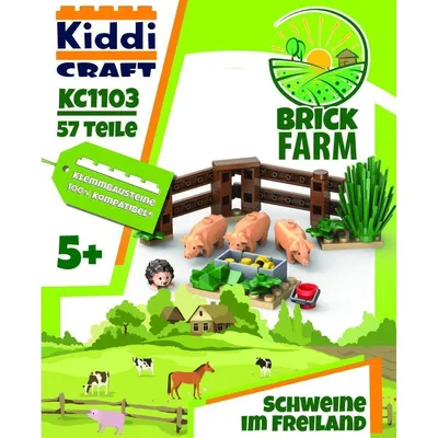 Immagine prodotto di Dark Side Bricks GmbH Kiddicraft KC1103 Maiali allevati all'aperto