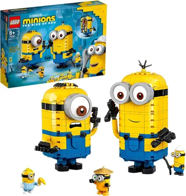 Zdjęcie produktu dla LEGO Minion Minions Brick-Built Minions & Their Lair, Zestaw do budowania, 8 lat(a), Plastik, 876 szt., 925 g