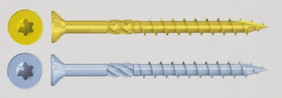 Produktbild von Reisser HBS Senkkopf, Holzbauschraube, Flachsenkkopf, Teilgewinde (L1), TX, Stahl, verzinkt, blau pa