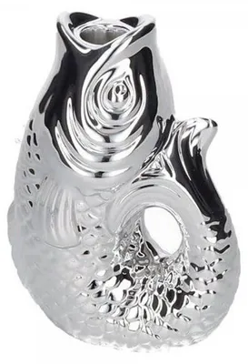 Produktbild von Gift Company Kerzenständer Monsieur Carafon Fisch Silber (12,7cm)