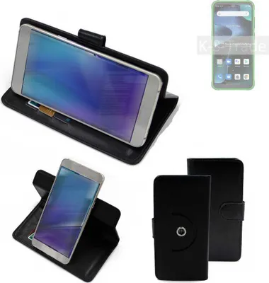 Produktbild von K-S-Trade® Case Schutzhülle Handyhülle kompatibel mit Blackview BV5200 Flipcase Smartphone Cover Handy Schutz Tasche Klapphülle Walletcase schwarz