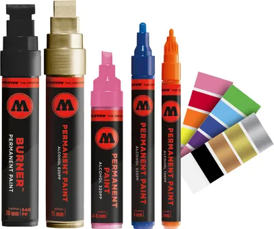 Zdjęcie produktu dla Molotow Marker BURNER Farba permanentna 640PP Alkohol, 20 mm, palnik niebieski