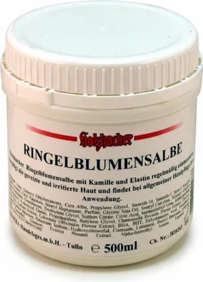 Produktbild von Holzhacker Ringelblumensalbe 500 ml, pflegende Hautcreme mit Calendula