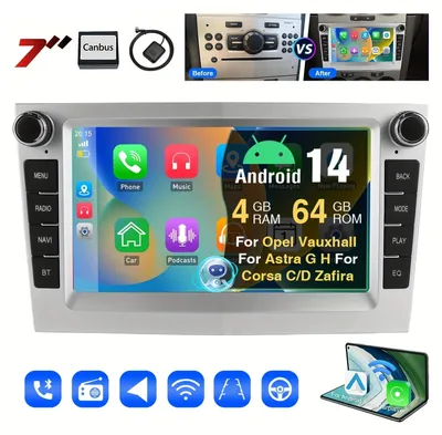 Immagine prodotto di Autoradio Android - Autoradio - Lettore multimediale - Sistema di navigazione - Autoradio 2 DIN