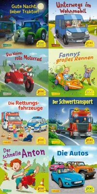 Zdjęcie produktu dla Pixi-Box 298: Pixis Lieblings-Fahrzeuge (8 x 8 Exemplare)