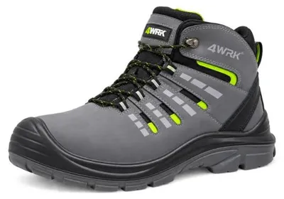 Produktbild von Sicherheitsstiefel Herren SR - Hohe Arbeitsschuhe - Stahlkappe - Nubukleder - Grau - Gr. 45 - Luhman S3