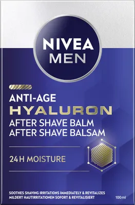 Obrázek produktu pro NIVEA 4006000195193, Voda po holení, Hydratující, Osvěžující, Regenerační, Zklidňující, Láhev, Aqua, Alcohol Denat., Glycerin, Distarch Phosphate, Ethylhexyl Cocoate, Sodium Hyaluronate,...
