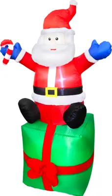 Imagen del producto de Papá Noel decorativo MagicHome Navidad, 3 LED blancos, IP44, 100x84x180 cm