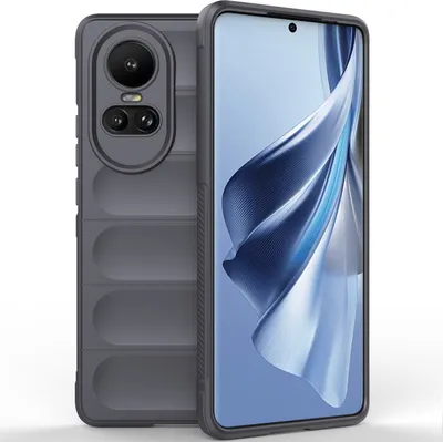 Produktbild von Handyhülle für Oppo Reno10 Weich TPU Silikon Stossfest Anti-rutsch Hülle Dunkelgrau
