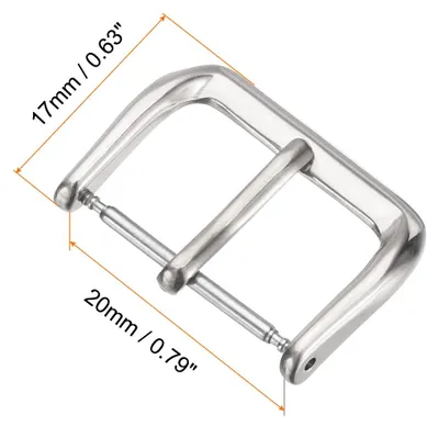 Produktbild von 4 Stš¹ck Uhrenschnalle 20mm Uhrenarmbandverschluss Ersatzschnalle Armbandschlie?e Edelstahl fš¹r Leder Silikon Nylon Canvas Uhrenarmb?nder Verl?ngerung Uhren Armband, Silber