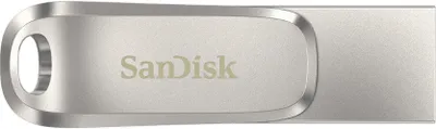 Obrázek produktu pro SanDisk Ultra Dual Drive Luxe, 64 GB, USB Type-A / USB Type-C, 3.2 Gen 1 (3.1 Gen 1), 150 MB/s, Kloub, Nerezová ocel