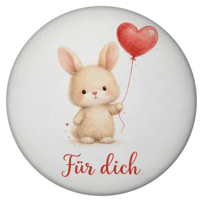 Produktbild von Hase Herzballon Für dich Magnet mit Flaschenöffner