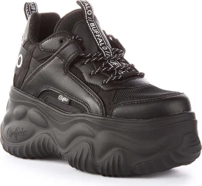 Image de Buffalo Dames Faible Sneaker Low Top 1636014 noir