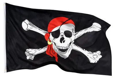 Produktbild von PHENO FLAGS Piraten Flagge 90 x 150 cm Piratenflagge Fahne Pirat 2 Ösen