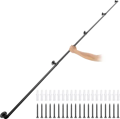 Produktbild von VEVOR 396cm Retro Wasserrohr Handlauf Geländer Wandhandlauf Treppengeländer