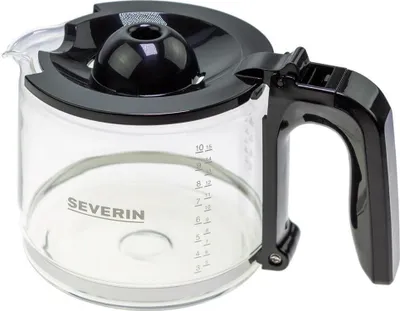Produktbild von Severin GK 5501, Karaffe, Severin, KA4815, KA4816, KA4822, KA4825, Schwarz, Transparent, Glas, 1,4 l