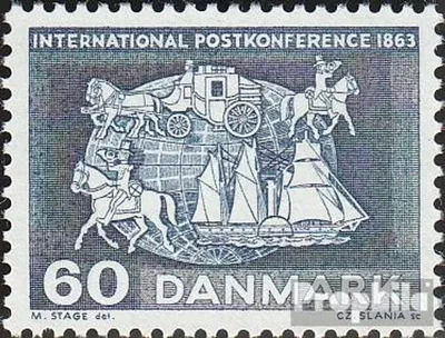 Produktbild von Briefmarken Dänemark 1963 Mi 414y (kompl.Ausg.) gestempelt Postkonferenz