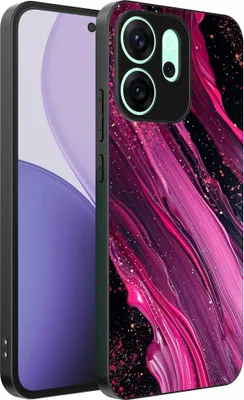 Produktbild von Geeignet für Oppo Reno 14 F Telefon Fall mit Marmor Druck - TPU zurück Abdeckung Fall Marmor Design - Lila Rosa - Smartphonica