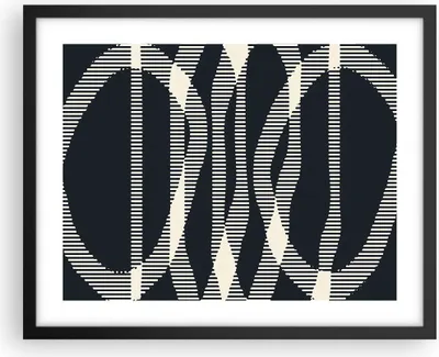 Produktbild von Gerahmtes Poster - Schwarzer Rahmen - Abstraktion künstlerisch kreativ - 50x40 cm - Wand Bild - Wanddeko - Wandbilder - Kunstposter - Wandposter - Bilderrahmen - Bilder - Kunstdruck - P2BAA50x40-4943