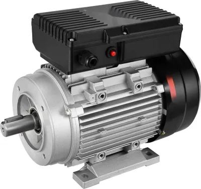 Produktbild von 1,1 kW Elektromotor - 2800 U/min - AC 220-240V - 7,1 A - 1-phasig - 24 mm Keilwelle - Hochleistungsmotor für Industrie und Gewerbe