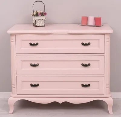 Immagine prodotto di Casa Padrino cassettiera in stile country rosa 110 x 48 x H. 89 cm - Armadio in legno massello con 3 cassetti - Mobili da camera in stile country - Mobili in stile country - Arredo in stile country