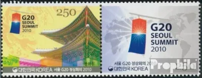 Produktbild von Briefmarken Süd-Korea 2010 Mi 2795-2796 Paar (kompl.Ausg.) postfrisch Gipfelkonferenz
