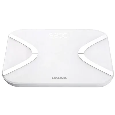 Obrázek produktu pro UMAX US20E, Elektronická osobní váha, 180 kg, 50 g, Bílá, 0,2 kg, kg