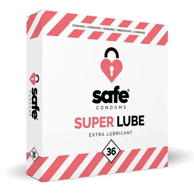 Obrázok produktu pre SAFE - Kondómy s extra lubrikantom - Superlube - 36 kusov