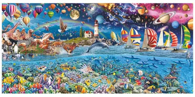 Produktbild von EDUCA Panoramapuzzle Life 3000 dlks
