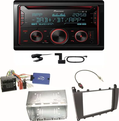 Produktbild von Pioneer FH-S820DAB DAB+ USB Einbauset für Mercedes C-Klasse W203 CLC CL203 S203