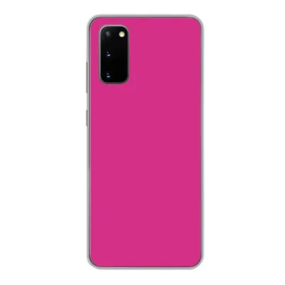 Obrázok produktu pre Kryt mobilného telefónu pre Samsung Galaxy S20 Fuchsiová - Neón - Farby Silikónové mäkké puzdro
