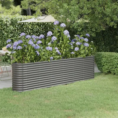 Zdjęcie produktu dla VIDAXL -Planungsbox 260x40x68 cm Pulver -bewegtes Stahl grau